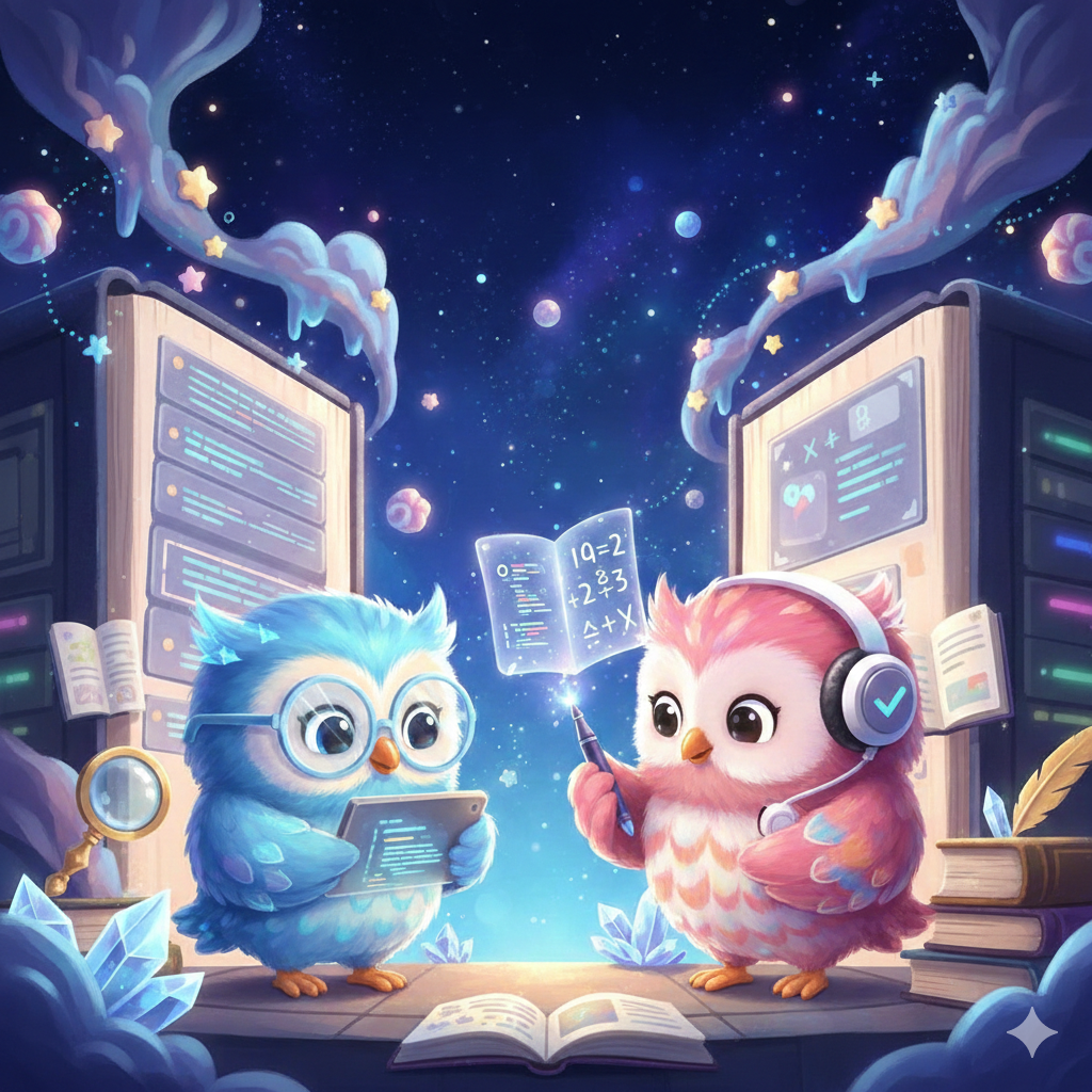 부엉이 듀오 이미지