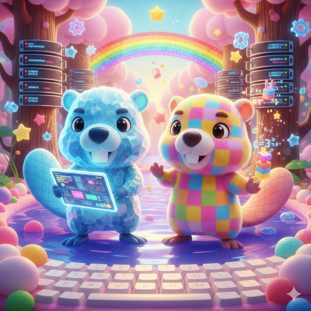 비버 듀오 이미지